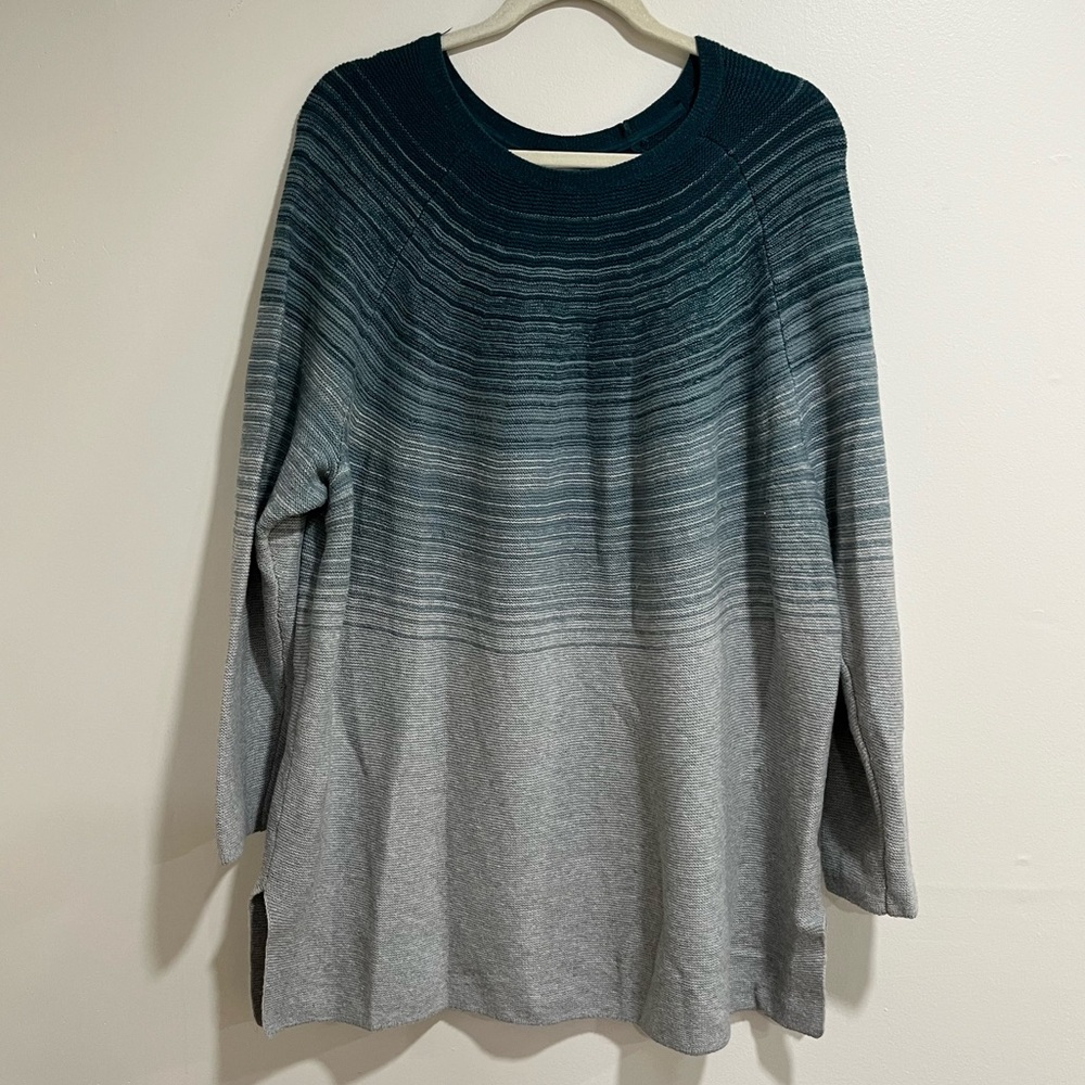 J. Jill Teal Knit Sweater